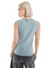Weekday linen blend tank top in dusty green