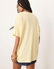 ASOS DESIGN oversized slubby t-shirt with rio de janeiro fruit graphic in yellow