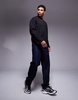 ASOS DESIGN heavyweight relaxed boxy long sleeve drop shoulder T-shirt in black