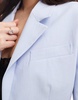 Bershka cropped blazer in dusty blue