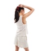 Brave Soul knit textured vest in ecru