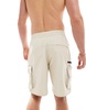 Bershka nylon cargo pocket short in sand