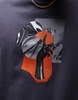 Topman x Becky Baier premium heavyweight oversized fit t-shirt with hand print and embroidery in charcoal