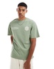 ADPT oversized t-shirt with backprint in pastel green