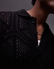 Topman patterned polo in black