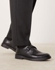ASOS DESIGN monk shoes in black leather
