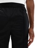 Bershka wide fit side panel sweatpants in black