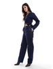 ASOS DESIGN barrel leg jeans in rinse - part of a set