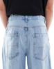 Bershka balloon fit jeans in vintage blue
