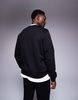 Armani Exchange lunar capsule snake sweatshirt in black
