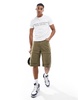 Armani Exchange linear logo T-shirt in white