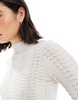 Bershka open knit top in sand - part of a set