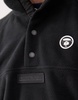 Aape By A Bathing Ape logo fleece sweatshirt in black