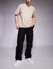 HUGO Blue Glarc cargo pants in black