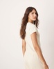 ASOS DESIGN mix & match lounge fluffy sock tee in cream