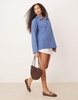 ASOS DESIGN poplin collared patch pocket shirt