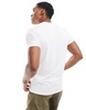 Armani Exchange linear logo T-shirt in white