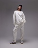 Topshop cuffed sweatpants in ecru - part of a set