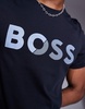 BOSS Green Tape Logo t-shirt regular fit in navy