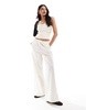 Mango tie waist pants in white - part of a set