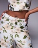 ASOS LUXE jacquard barrel leg pants in floral - part of a set