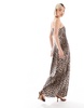 AllSaints Bryony Iona satin maxi slip dress in leppo yellow
