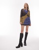Topshop longline blazer in check mix - part of a set