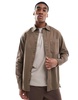 Jack & Jones heavy twill shirt in brown
