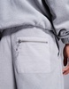 ASOS DESIGN tapered fleece sweatpants in gray heather