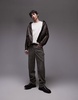 AllSaints Statten ramskull wool blend sweater in oatmeal