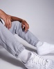 ASOS DESIGN premium heavyweight tapered joggers 400gsm in heather gray