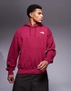 The North Face Evolution Vintage pullover hoodie in beetroot red