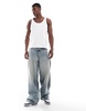 ASOS DESIGN 2 pack tank top in black and white