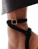 ASOS DESIGN Wide Fit Paige high block heels in black