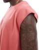 Brave Soul raw edge tank in mineral red