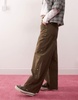 COLLUSION carpenter pants with contrast stitch in khaki