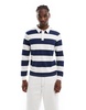 Another Influence striped rugby long sleeve t-shirt in blue