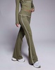 ASOS DESIGN contrast binding flare leggings in olive - part of a set