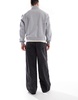 Another Influence wide leg denim jeans in washed black