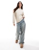 Stradivarius hoodie in beige
