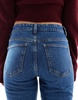 ASOS DESIGN mid rise flare jeans in authentic dark midwash