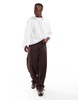 Brave Soul short sleeve T-shirt with raw hem in white