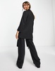 Stradivarius oversized blazer in black