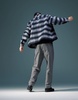 ASOS DESIGN boxy oversized shirt in navy brushed check