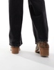 ASOS DESIGN chelsea boots in snake print