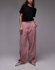 ARKET Amber cord barrel leg pants in pink