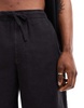 Bershka linen look shorts in black - part of a set