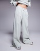 Weekend Collective wide leg sweatpants in washed sage green - part of a set