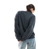 ASOS DESIGN oversized sweatshirt in washed charcoal