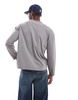 Another Influence seam detail loose fit long sleeve T-shirt in gray
